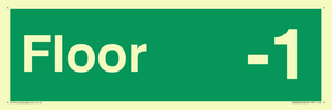 Floor -1  - Fire safety: Approved Document B Wayfinding sign